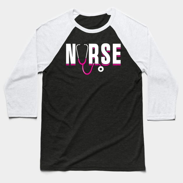 Retro Nurse Week Nurse Day Cute Nurse Baseball T-Shirt by KsuAnn